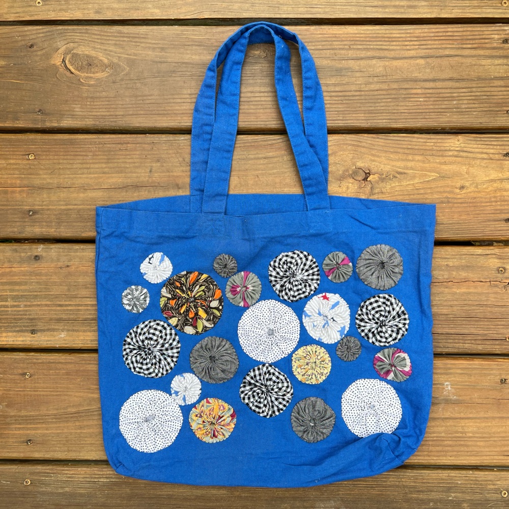 💙 Tote Bag with Yo-yos ! 💙 - Picture 10 of 17